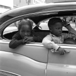 Vivian Maier kids in car